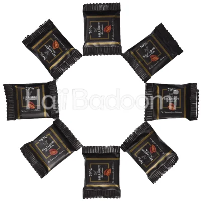 شکلات تلخ 70 درصد دو سر پرس بیلوردی