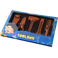 شکلات کادویی محمد ساعدی نیا طرح جعبه ابزار 145 گرمی