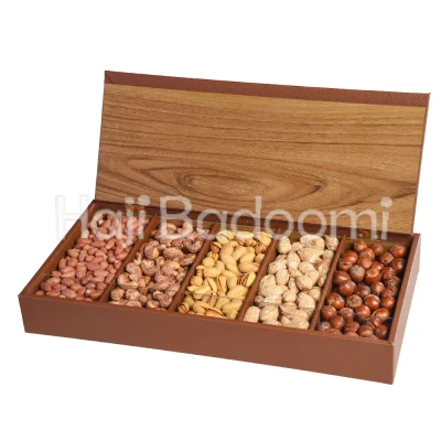 باکس آجیل طرح چرم سروناز 800گرم