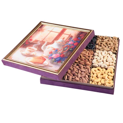 باکس آجیل طرح مخمل گلرخ 1500 گرمی