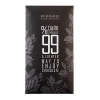 شکلات تخته ای محمد ساعدی نیا تلخ 99 درصد  110 گرمی