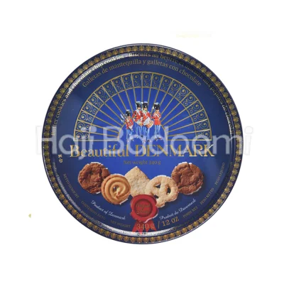 کوکی جاکوبسنز جعبه فلزی با طرح دانمارک زیبا 340 گرمی