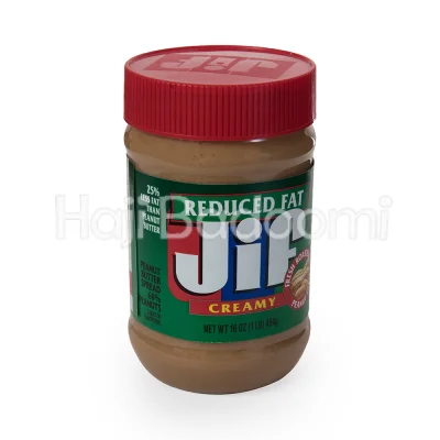 کره بادام زمینی کرمی کم چرب جیف قرمز