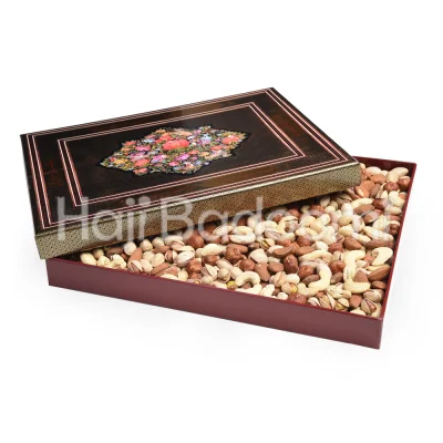 باکس آجیل خام خاتم طرح گلستان 1500 گرمی