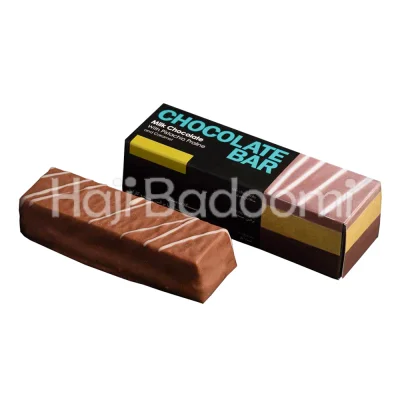 شکلات بار شیری پرالین پسته ساعدی نیا 55 گرم