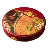 سوهان محمد ساعدی نیا گل با مغز پسته و خلال بادام 800 گرمی