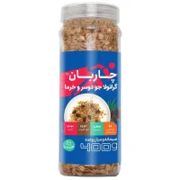 گرانولا اسپرت شیشه‌ای جو دوسر و خرما چاربان 400 گرم