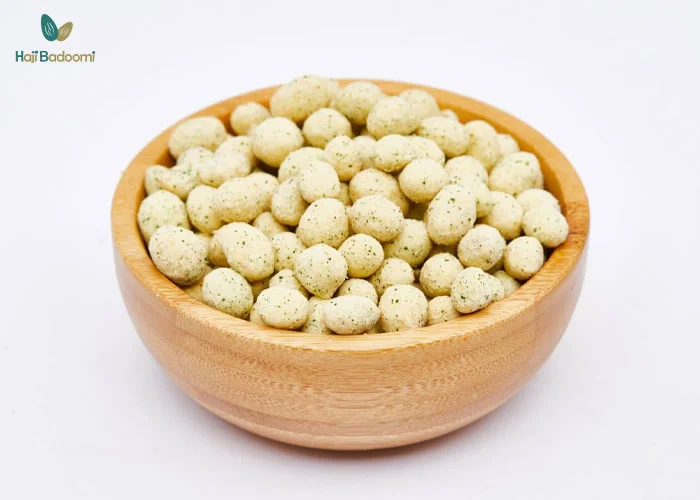 کالری بادام زمینی روکش دار با طعم پیاز جعفری