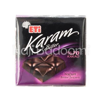 شکلات تخته ای تلخ 70 درصد اتی کارام