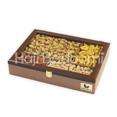 باکس آجیل طرح چوب مدل کارا 1000 گرمی