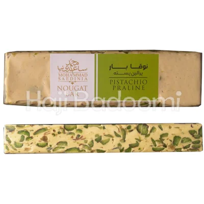 نوقا بار محمد ساعدی نیا پرالین پسته 130 گرمی