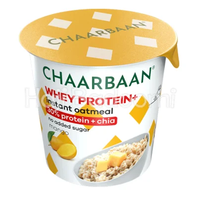 اوتمیل با پروتئین و چیا طعم انبه چاربان 55 گرم