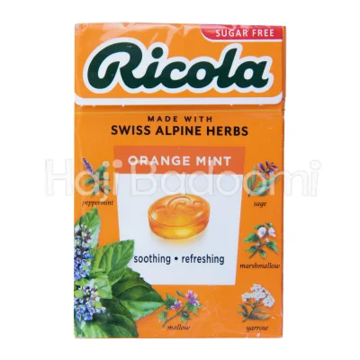 آبنبات گیاهی ریکولا با طعم پرتقال و نعناع 75 گرمی