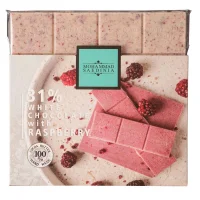 شکلات کادویی شوکونایت سفید با تمشک محمد ساعدی نیا 100 گرمی