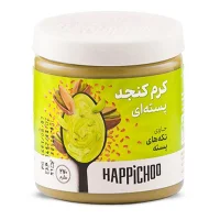 کرم کنجد پسته‌ ای حاوی تکه‌ های پسته هپیچو 270 گرم
