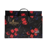 شکلات کادویی ترافل مرداس طرح گل قرمز