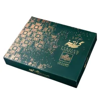 گز محمد ساعدی نیا لقمه ای 25 درصد مغز بادام طرح نگار 500 گرمی