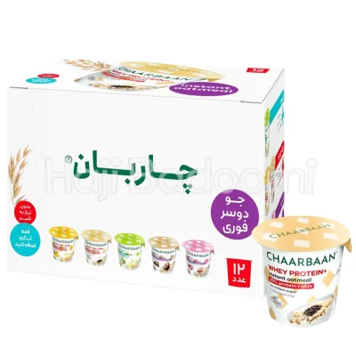 باکس ۱۲ تایی اوتمیل غنی شده با پروتئین وکاپوچینو