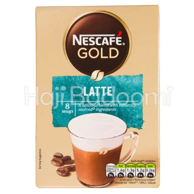 قهوه فوری نسکافه گلد لاته بسته 8 عددی 140 گرمی